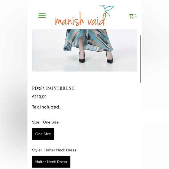 MANISH VAID Silk Dress - Picture 8 of 8